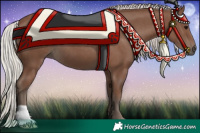 Horse Color:Silver Black 