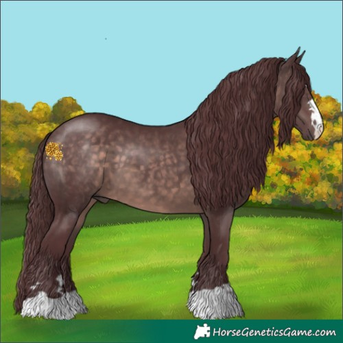 Horse Color:Platinum Chocolate Brown 