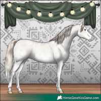 Horse Color:Smoky Black Pearl Sabino