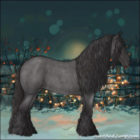 Horse Color:Smoky Blue Roan 