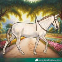 Horse Color:Perlino Dun and Buckskin Pearl Dun
