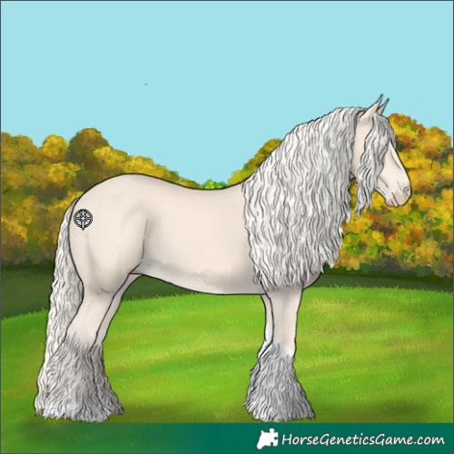 Horse Color:Cremello Tobiano
