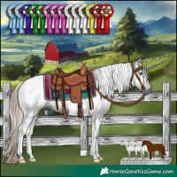 Horse Color:Gray Liver Chestnut Tobiano 