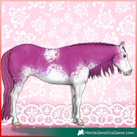 Horse Color:Watercolor White Spotted Chestnut 