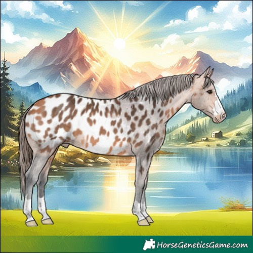Horse Color:Bay Appaloosa 