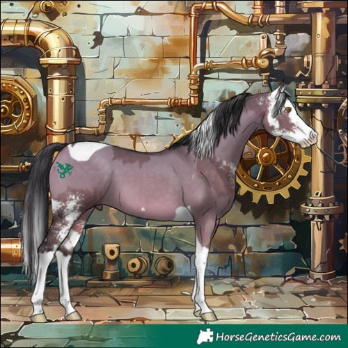 Horse Color:Brown Dun Sabino Splash  and Bay Dun Sabino Splash Tobiano 