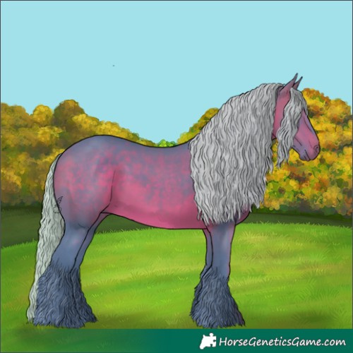 Horse Color:Watercolor Silver Bay