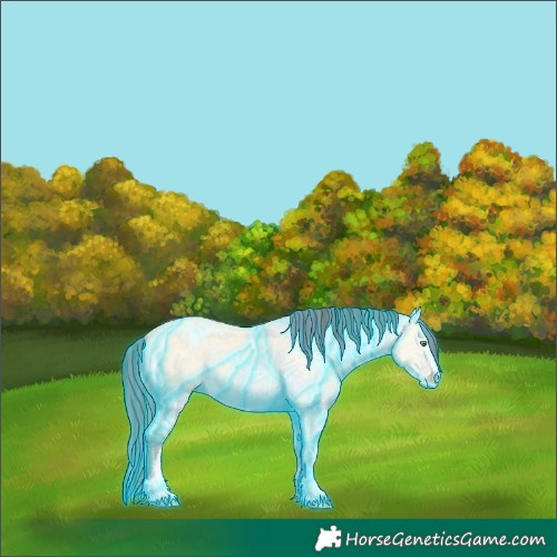 Horse Color:Painted Thunderstruck Amber Cream Champagne Ice Dun Sabino 