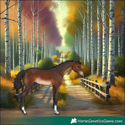 Horse Color:Brown Tobiano
