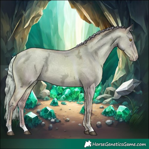 Horse Color:Silver Bay Ice Pearl Dun 
