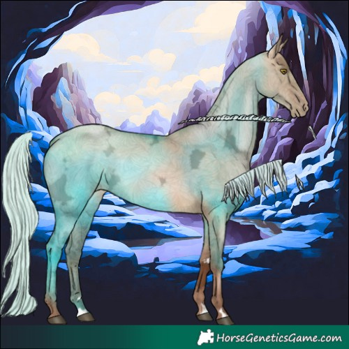 Horse Color:Silver Brown Ice Pearl Dun 