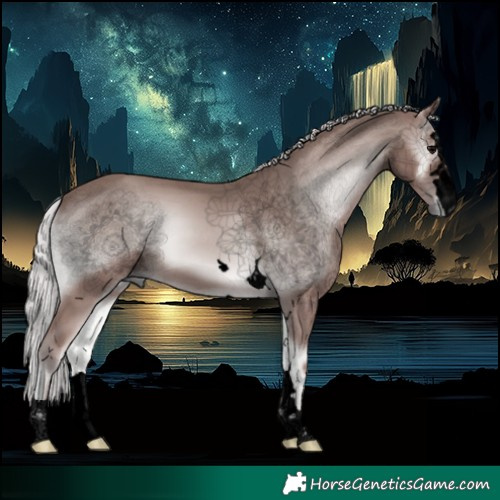 Horse Color:Void Platinum Silver Blue Onyx 