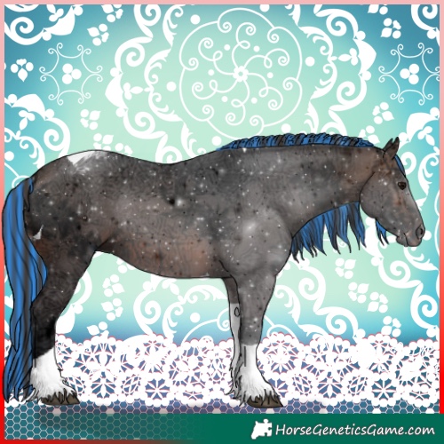 Horse Color:Painted Brown Ice Tobiano Appaloosa Rabicano 