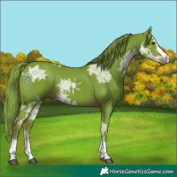 Horse Color:Watercolor Liver Chestnut Ice 