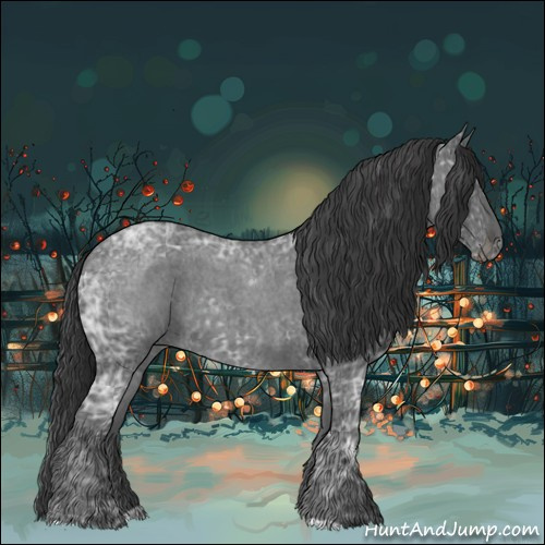 Horse Color:Blue Ice Roan and Blue Ice Roan