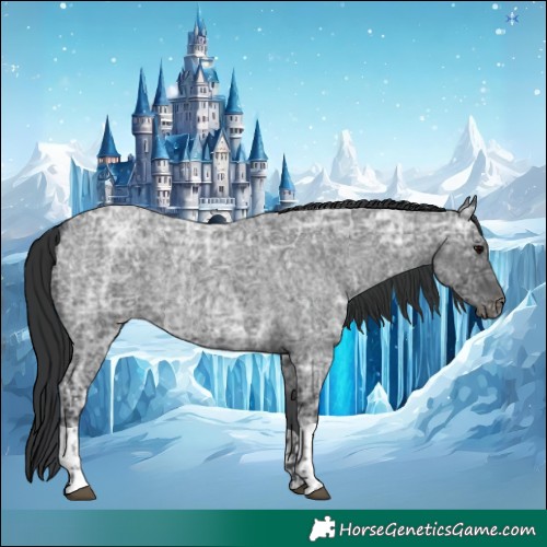 Horse Color:Blue Ice Roan and Blue Ice Roan
