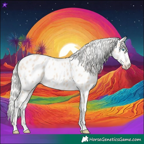 Horse Color:Cremello Appaloosa 