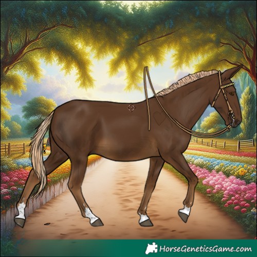 Horse Color:Chocolate Palomino 