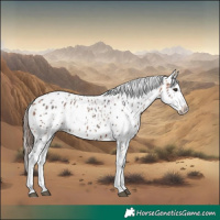 Horse Color:Bay Sabino Splash Near Leopard and Bay Sabino Splash Near Leopard