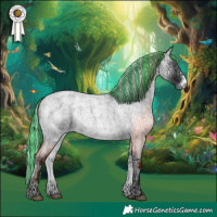 Horse Color:Painted Silver Brown Chinchilla Ice Roan Onyx Sabino 