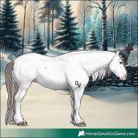 Horse Color:White Spotted Liver Chestnut Splash Appaloosa 