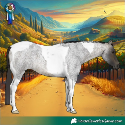 Horse Color:Buckskin Roan Tobiano 