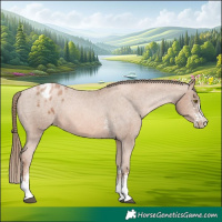 Horse Color:Liver Chestnut Pearl Sabino Appaloosa 