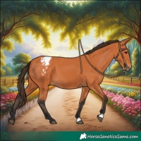 Horse Color:Bay Appaloosa 