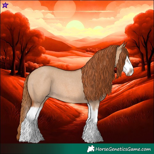 Horse Color:Red Dun Roan Splash Frame Rabicano 