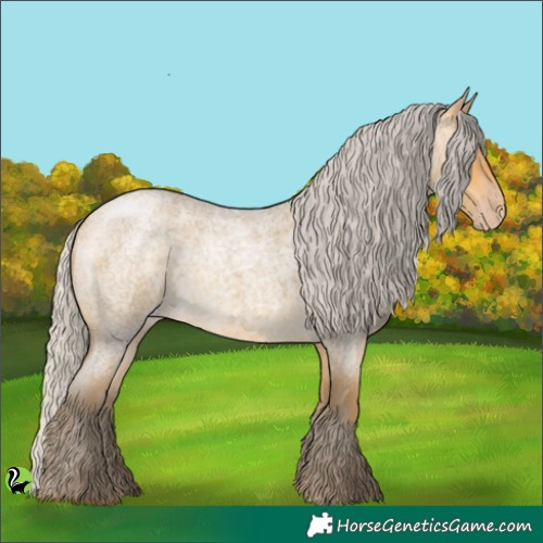 Horse Color:Silver Sable Cream Champagne Roan 