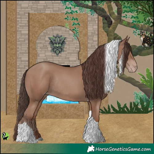 Horse Color:Classic Champagne Tobiano Rabicano 