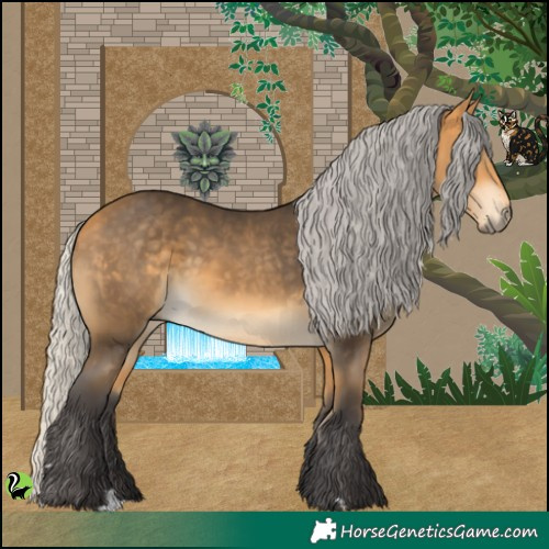 Horse Color:Silver Buckskin 