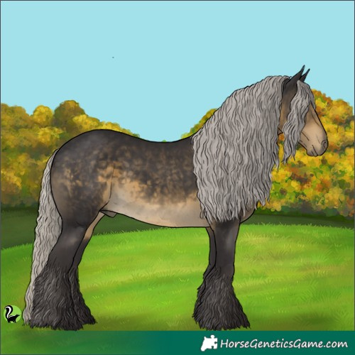 Horse Color:Silver Smoky Black 