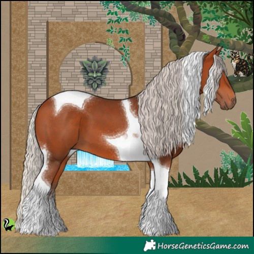 Horse Color:Silver Bay Tobiano 