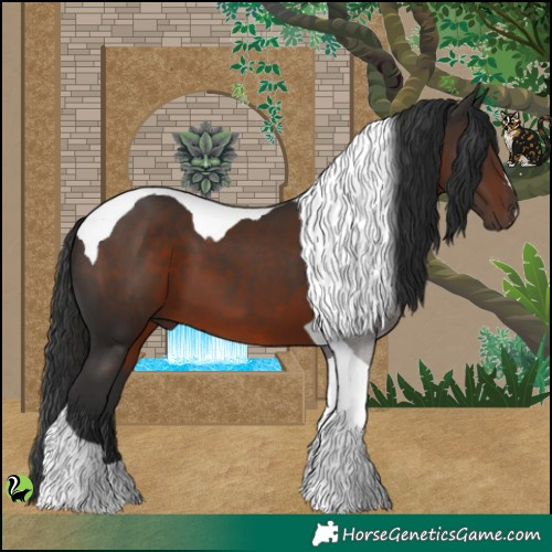 Horse Color:Liver Chestnut Tobiano 