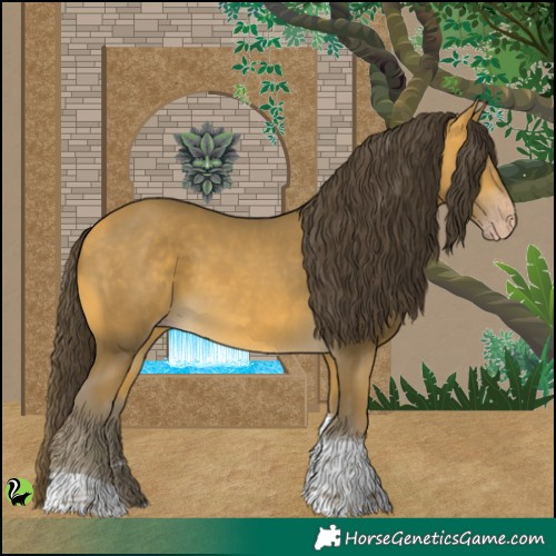 Horse Color:Sable Cream Champagne Tobiano 