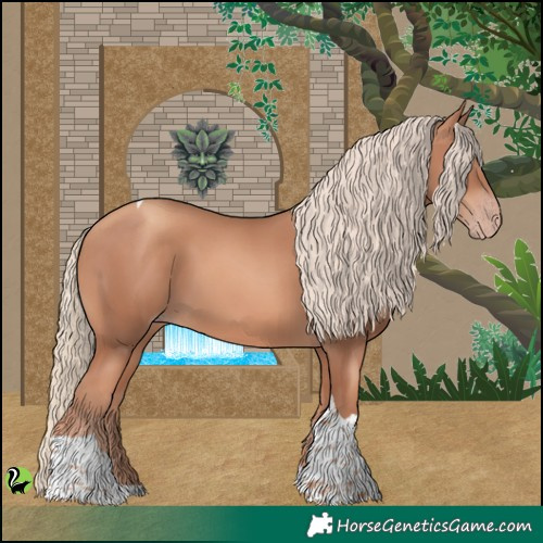 Horse Color:Gold Champagne Tobiano 