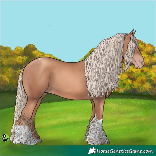 Horse Color:Gold Champagne Tobiano 