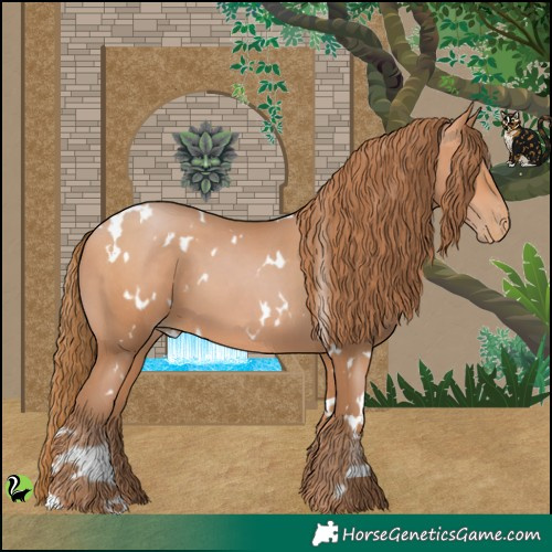 Horse Color:White Spotted Bay Pearl 