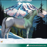 Horse Color:Watercolor Brown Tobiano 