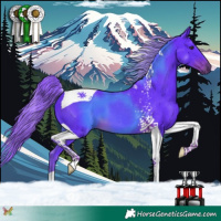 Horse Color:Watercolor Liver Chestnut Tobiano 