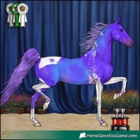 Horse Color:Watercolor Liver Chestnut Tobiano 