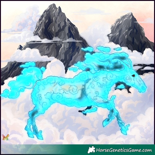 Horse Color:Void Thunderstruck Silver Buckskin Onyx Tobiano 