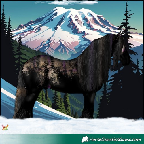 Horse Color:Void Plaid  White Spotted Brown Onyx 