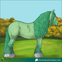 Horse Color:Watercolor Grullo Ice 