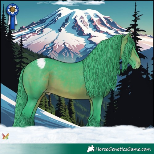 Horse Color:Watercolor Brown Appaloosa 