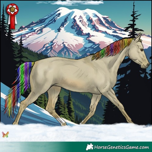 Horse Color:Painted Watercolor Red Dun 