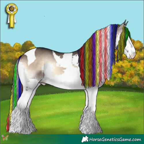 Horse Color:Painted Brown Onyx Splash Tobiano 