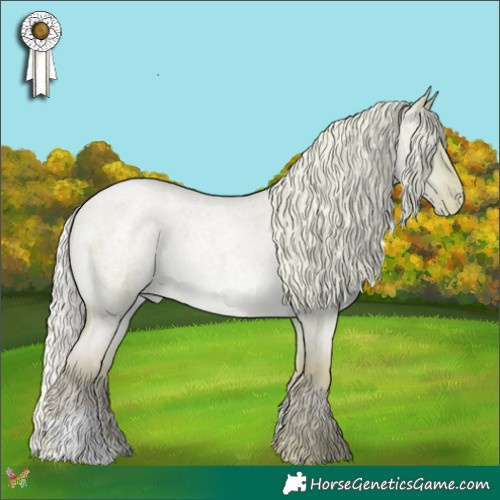 Horse Color:Watercolor Silver Buckskin Roan Pearl Dun 