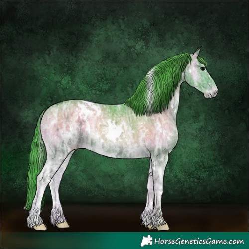 Horse Color:Watercolor White Spotted Blue Onyx Ice 